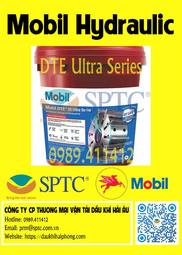 Hình ảnh: Dầu thủy lực chống mài mòn cao cấp Mobil DTE 20 Ultra Series